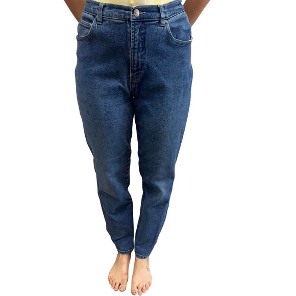 Vintage 90s Cherokee High Waist Mom Jeans – Size 8 Classic Blue Denim - Picture 3 of 5